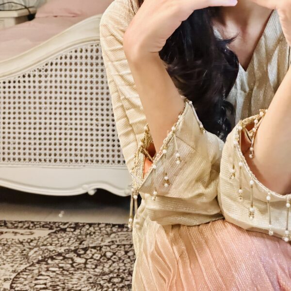 Gold Blush Glitter Kaftan - Image 3