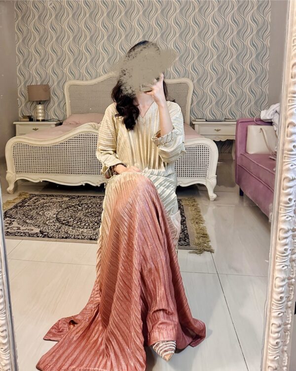 Gold Blush Glitter Kaftan - Image 2