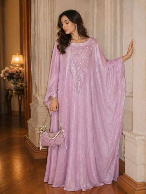 Mauve Whisper | Butterfly Abaya